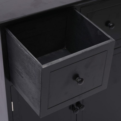 Skab 60x30x75 cm kejsertræ sort
