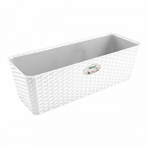 Stefanplast altankasse - hvid plast, 29 × 11 × 12,5 cm (12 stk.)