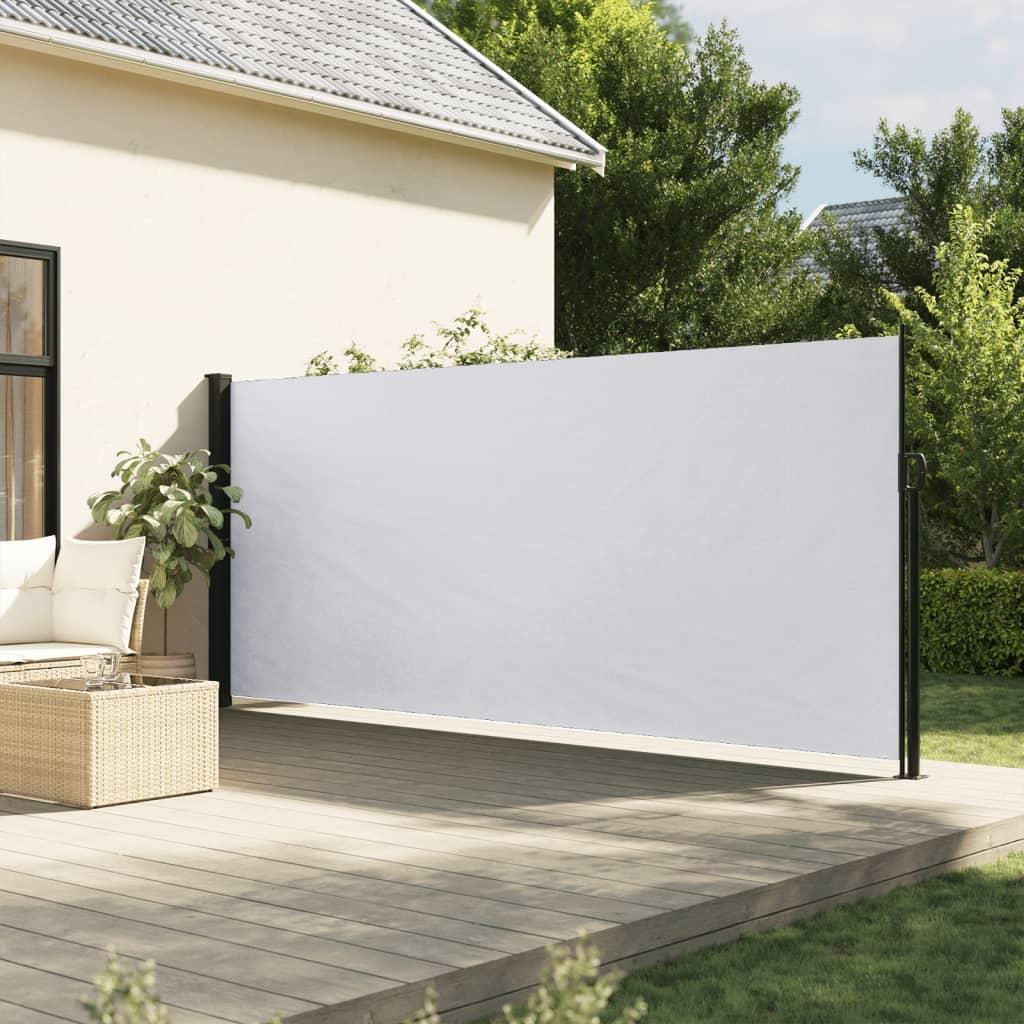 Sammenrullelig sidemarkise 160x300 cm hvid