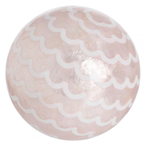 Bolde CAPIZ Indretning Pink 10 x 10 x 10 cm (8 enheder)
