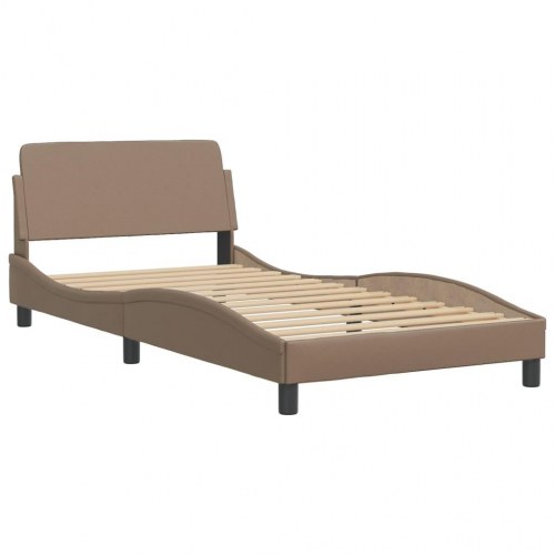 Sengeramme med LED Hvar 100 x 200 cm - cappuccino