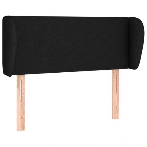 Sengegavl med kanter 83 x 23 x 78/88 cm - sort
