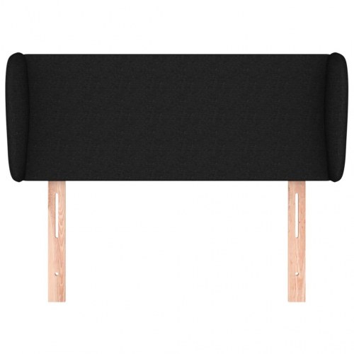 Sengegavl med kanter 83 x 23 x 78/88 cm - sort