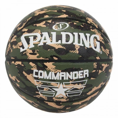 Spalding Commander Camo basketball - grøn/oliven, str. 7 (syntetisk)