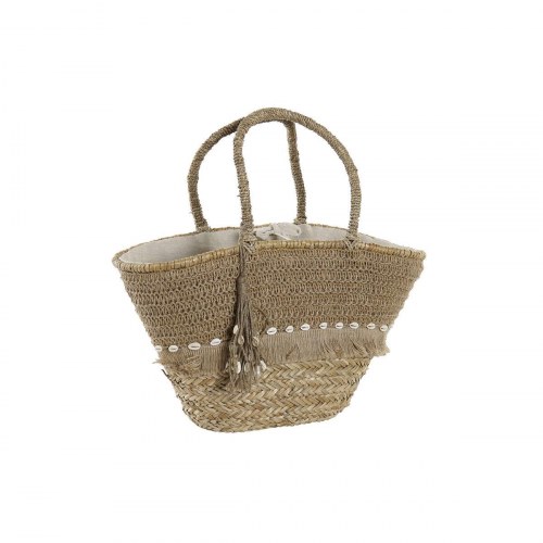 Strandtaske i natur havgræs - 53 × 15 × 51,5 cm