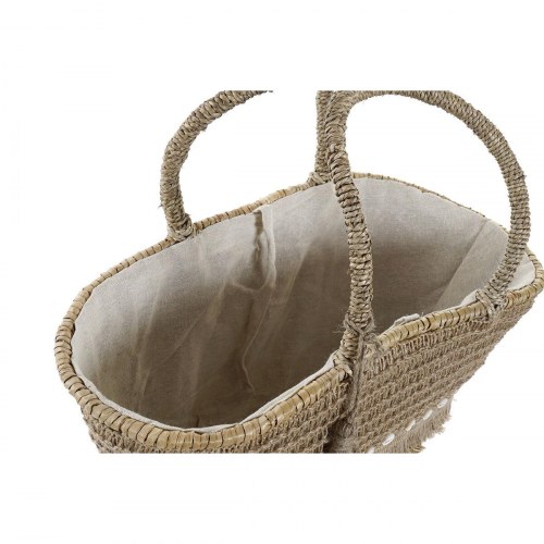 Strandtaske i natur havgræs - 53 × 15 × 51,5 cm