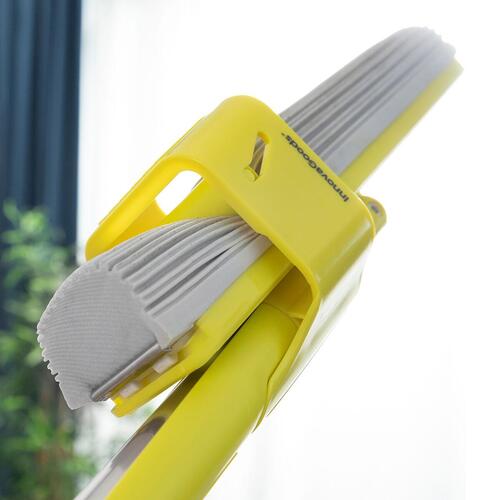 2-i-1 Dust Mop-gulv moppe med selvvridende svamp Wringop InnovaGoods
