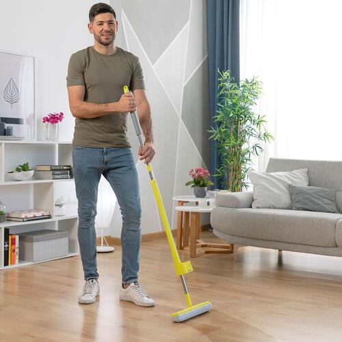 2-i-1 Dust Mop-gulv moppe med selvvridende svamp Wringop InnovaGoods