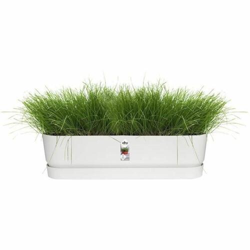 Elho altankasse med underskål, hvid 70 cm (plast)