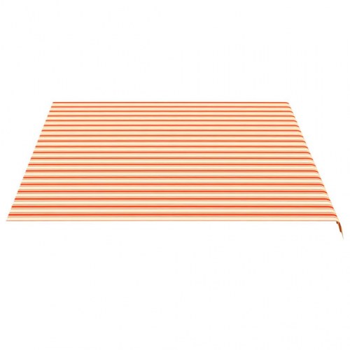 Udskiftningsdug til markise 4,5×3,5 m - gul/orange striber