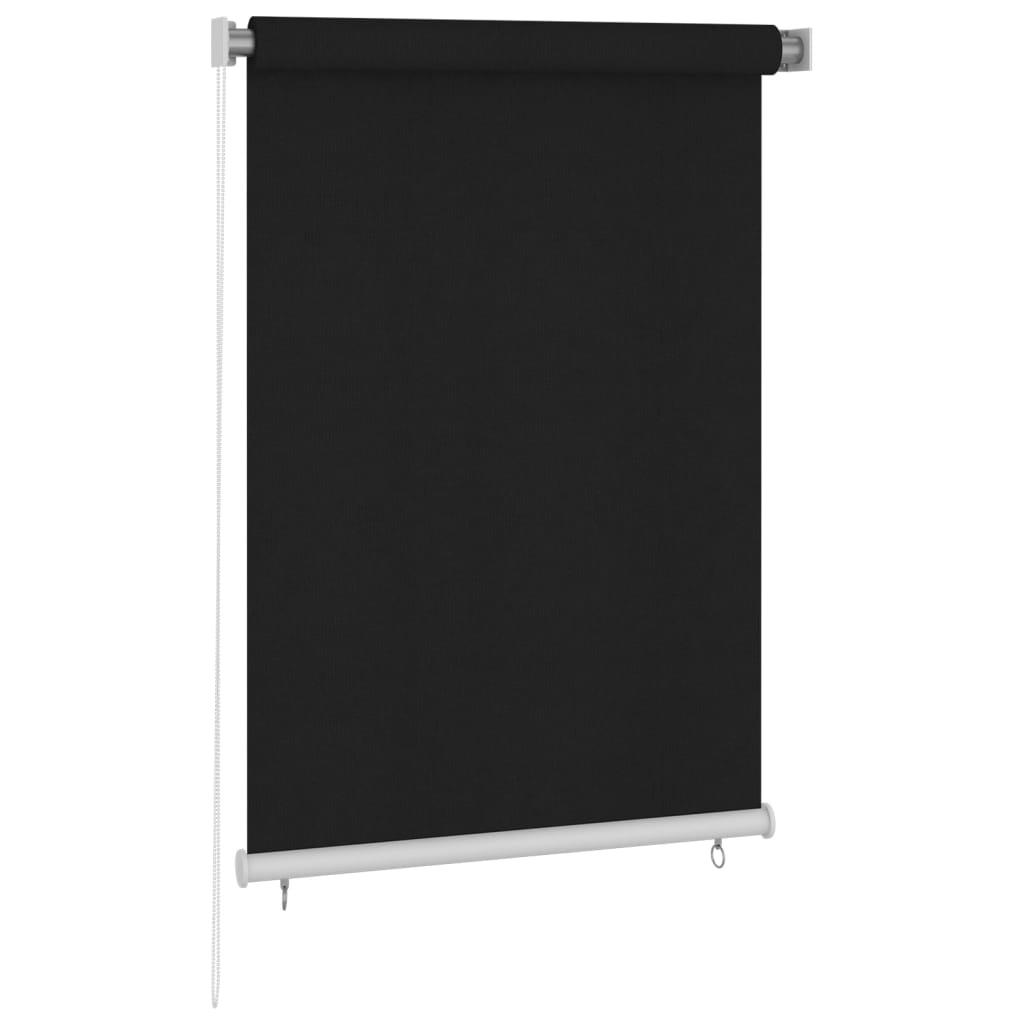 Udendørs rullegardin 100 x 140 cm sort