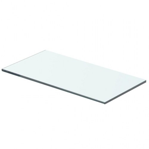 Glashylde klar 40×15 cm - hærdet glas, 8 mm