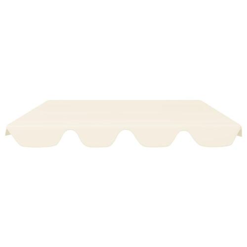 Baldakin til havegynge 188/168x145/110 cm cremefarvet