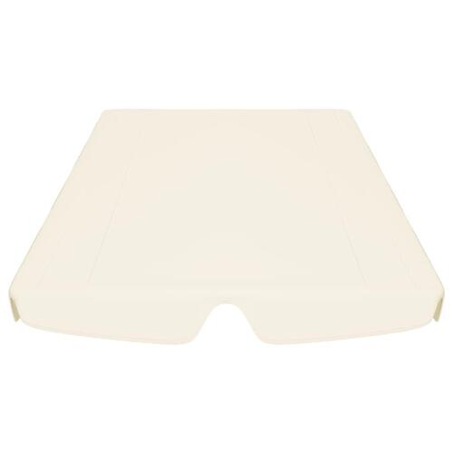 Baldakin til havegynge 188/168x145/110 cm cremefarvet