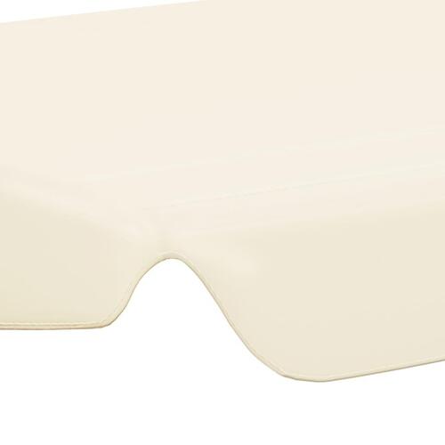 Baldakin til havegynge 188/168x145/110 cm cremefarvet