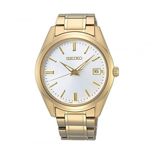 Seiko herreur SUR314P1 - klassisk armbåndsur i guldfinish