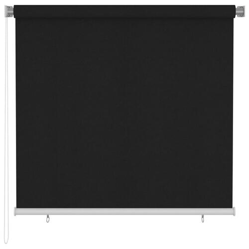 Udendørs rullegardin 160 x 140 cm sort