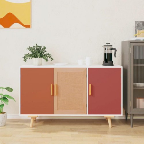 Skænk 105x30x65,5 cm konstrueret træ hvid