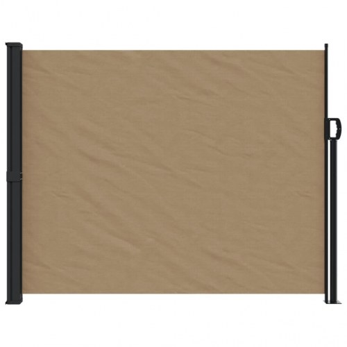 Sammenrullelig sidemarkise 160 × 600 cm - gråbrun