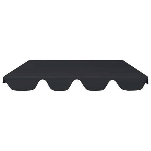 Baldakin til havegynge 150/130x105/70 cm sort