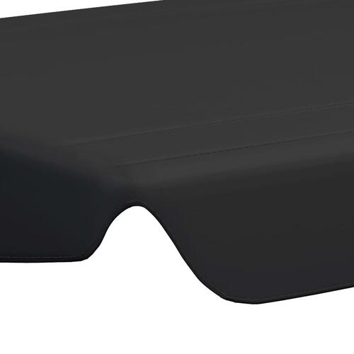 Baldakin til havegynge 150/130x105/70 cm sort