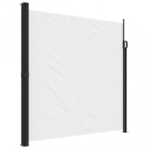 Sammenrullelig sidemarkise 200 × 300 cm - hvid
