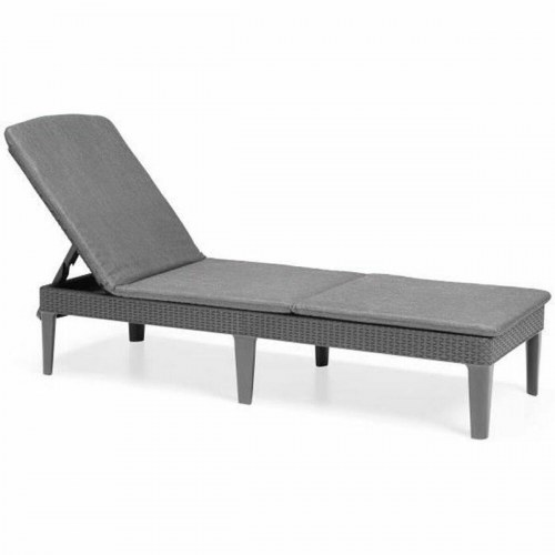 Solstol Allibert by Keter Jaipur - grå/mørkegrå 187 × 58 × 29 cm