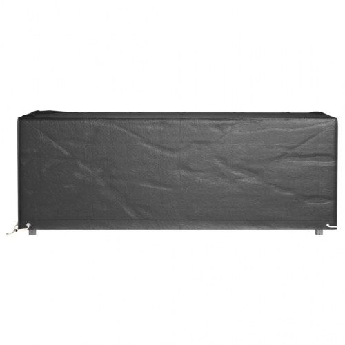Havemøbelovertræk - 2 stk. rektangulære 192×82×65 cm, sort