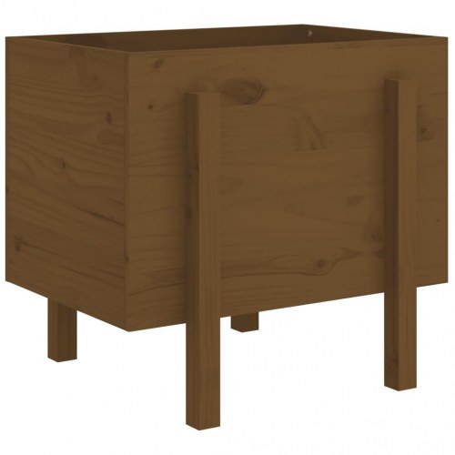 Plantekasse i massivt fyrretræ 62 x 50 x 57 cm