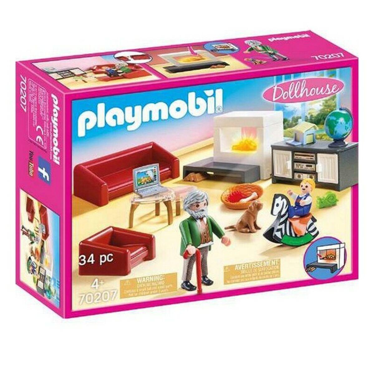 Playset Dollhouse Living Room Playmobil 70207 Spisemuligheder 34 Stk