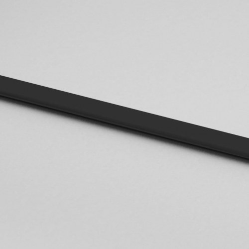 Skydedør 76×205 cm - hærdet glas og aluminium, sort