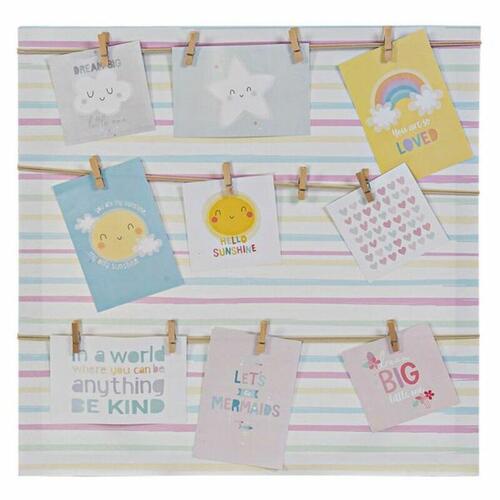 Fotoramme Sunshine Multifarvet Lærred Baby 50 x 2 x 50 cm