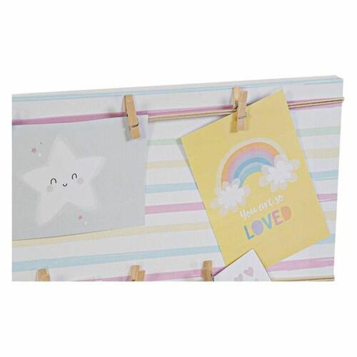 Fotoramme Sunshine Multifarvet Lærred Baby 50 x 2 x 50 cm