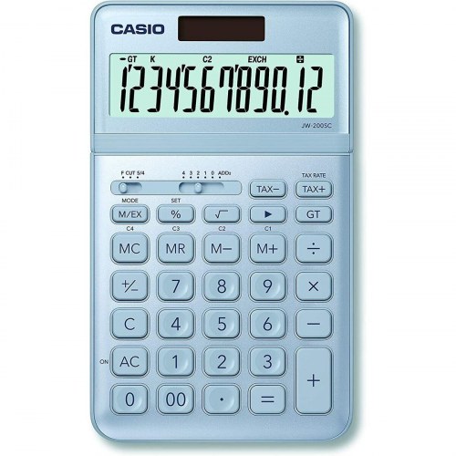 Casio JW-200SC-BU skrivebordslommeregner - blå plastik