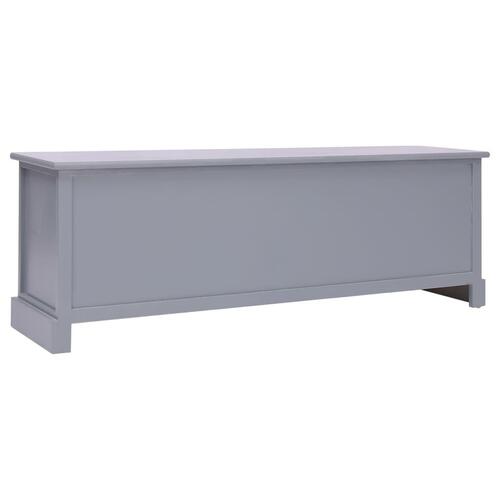 Entrébænk 115x30x40 cm træ mørkegrå
