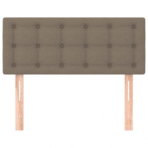 Sengegavl 80×5×78/88 cm i stof - gråbrun, højdejusterbar