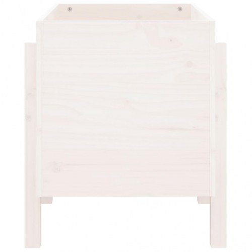 Plantekasse i massivt fyrretræ 62 x 50 x 57 cm - hvid