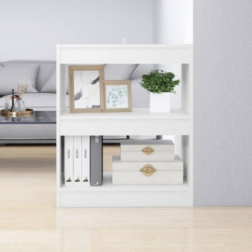 Bogreol/rumdeler 60 x 30 x 72 cm - hvid