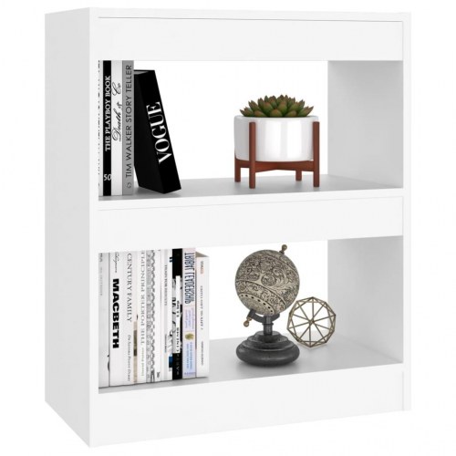 Bogreol/rumdeler 60 x 30 x 72 cm - hvid