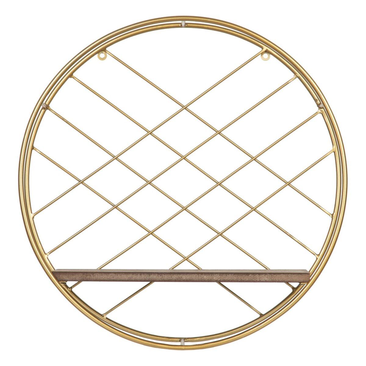 Hylder Natur Gylden Metal Træ 43 x 13 x 43 cm