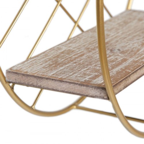 Hylder Natur Gylden Metal Træ 43 x 13 x 43 cm