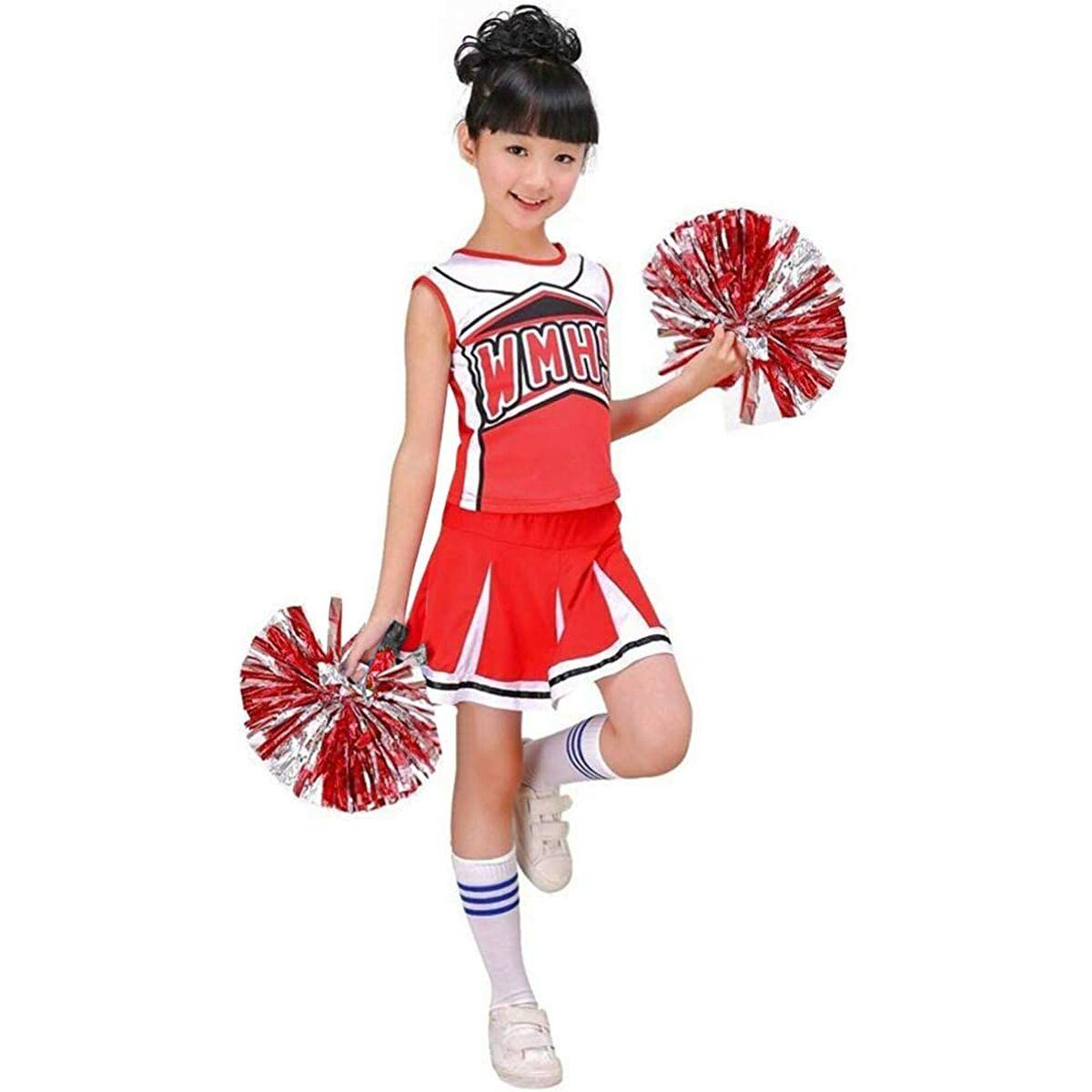 Kostume til børn Cheerleader Rød 150 cm (OUTLET B)