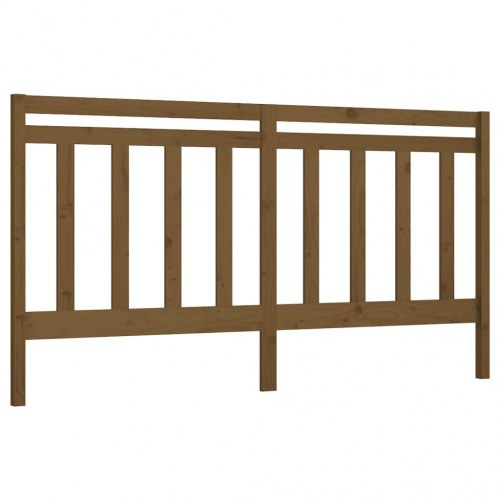 Sengegavl 206×4×100 cm i massivt fyrretræ - gyldenbrun