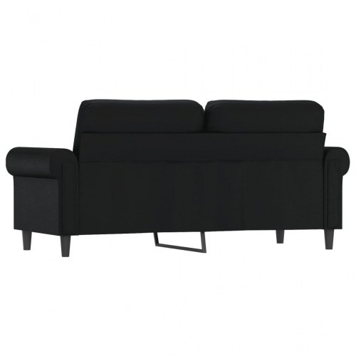 2-personers sofa i kunstlæder - 140 cm, sort