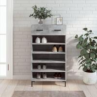 Skoreol 60x35x105 cm konstrueret træ betongrå