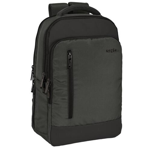 Safta Business rygsæk til bærbar og tablet med USB - grå, 29 × 44 × 15 cm