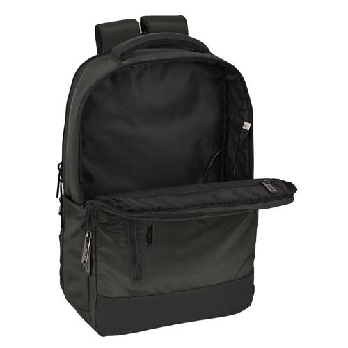 Safta Business rygsæk til bærbar og tablet med USB - grå, 29 × 44 × 15 cm