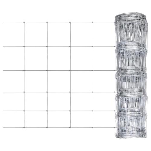 Havehegn 50x0,8 m galvaniseret stål sølvfarvet