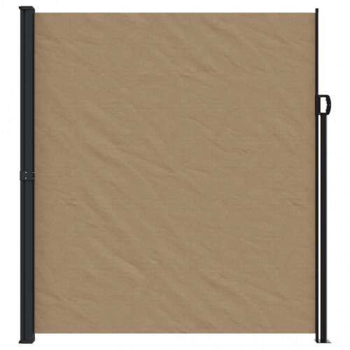 Sammenrullelig sidemarkise 220 × 600 cm - gråbrun