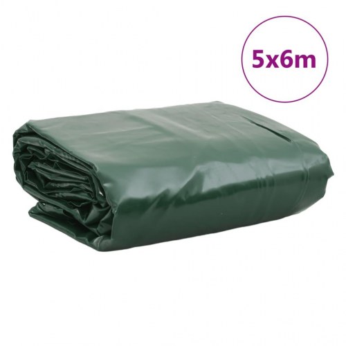 Presenning 5 x 6 m 650 g/m² - grøn